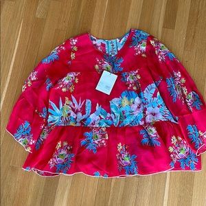 Johnny Was floral blouse